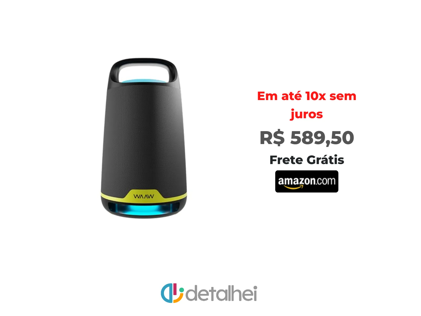 Foto do produto ❗WAAW by ALOK Caixa de Som BOOM 200 Bluetooth, com 3 Alto-Falantes, Até 12h de Autonomia, Tecnologia TWS, 80W RMS<br/>#Amazon: <a href="https://harpy.me/cHm8b-40uupd" target="_blank" rel="nofollow">https://harpy.me/cHm8b-40uupd</a>
