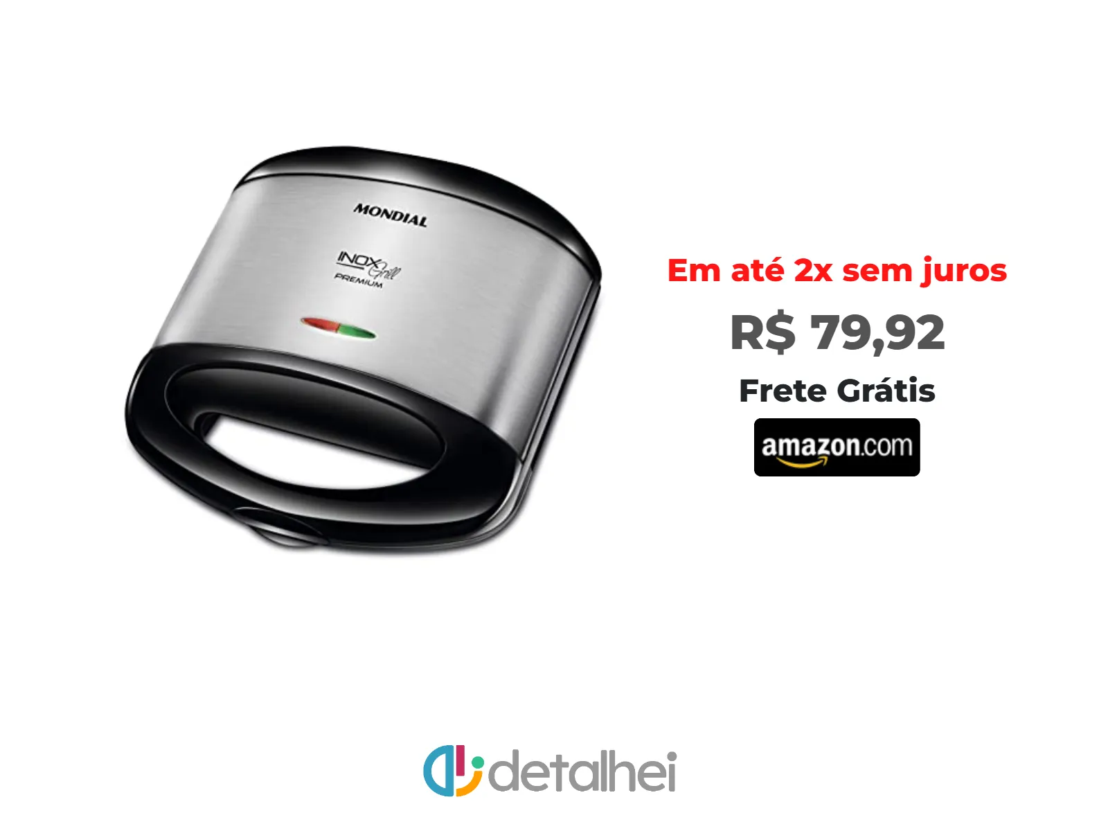 Foto do produto ❗MONDIAL Grill e Sanduicheira Premium, Preto/Inox, 800W, 220V - S-07<br/>#Amazon: <a href="https://harpy.me/taONls_sp_A2" target="_blank" rel="nofollow">https://harpy.me/taONls_sp_A2</a>