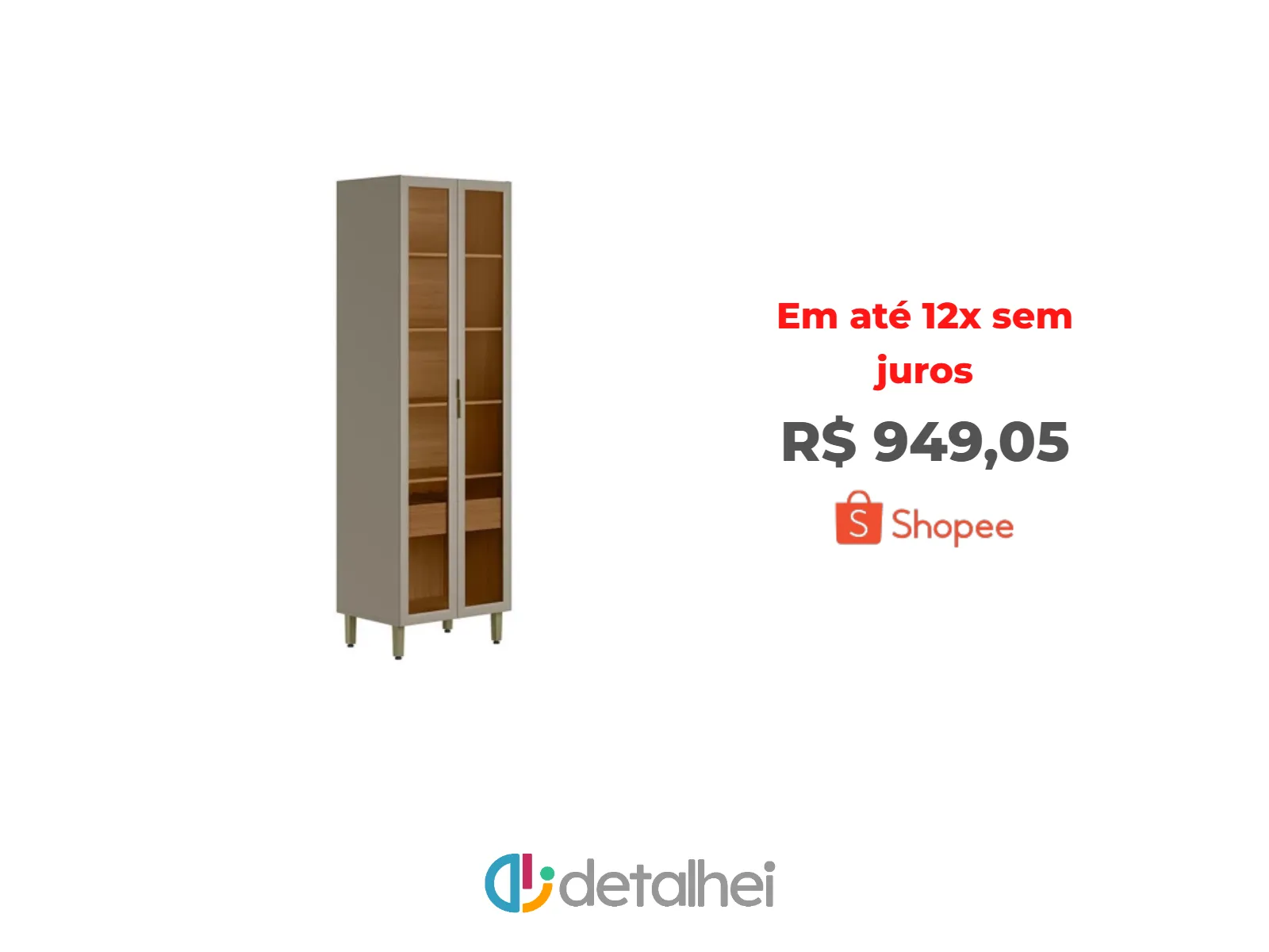 Foto do produto ❗Cristaleira 2 Portas 1 Gaveta e Led Allure Linea Brasil<br/>#Shopee: <a href="https://harpy.me/Pc4UjSASK-sI" target="_blank" rel="nofollow">https://harpy.me/Pc4UjSASK-sI</a>
