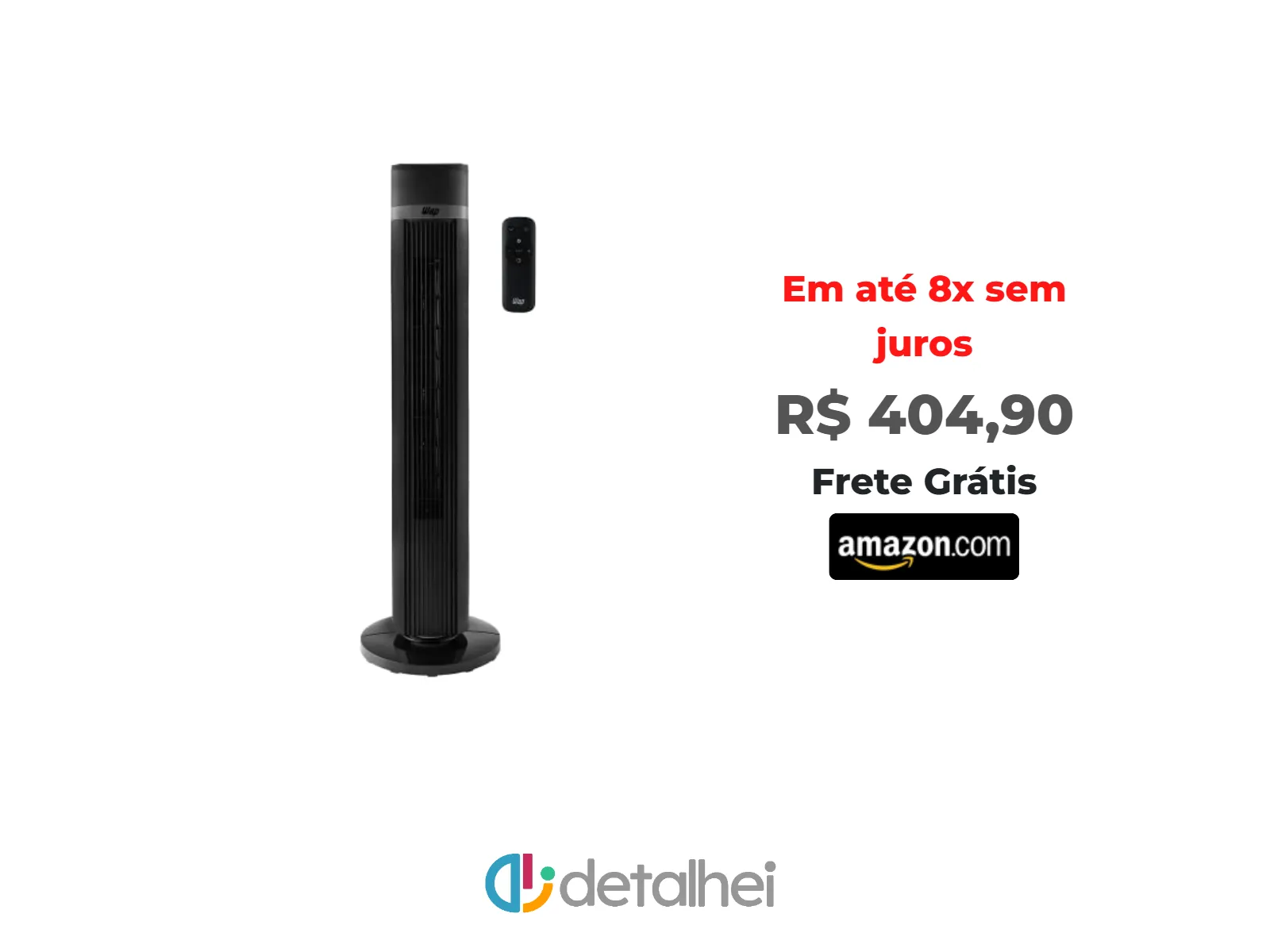 Foto do produto ❗WAP Ventilador de Torre AIR SILENCE com 4 Níveis de Velocidade, Time de até 15 Horas e Desligamento Automático 127V<br/>#Amazon: <a href="https://harpy.me/nD97sY3THE4l" target="_blank" rel="nofollow">https://harpy.me/nD97sY3THE4l</a>