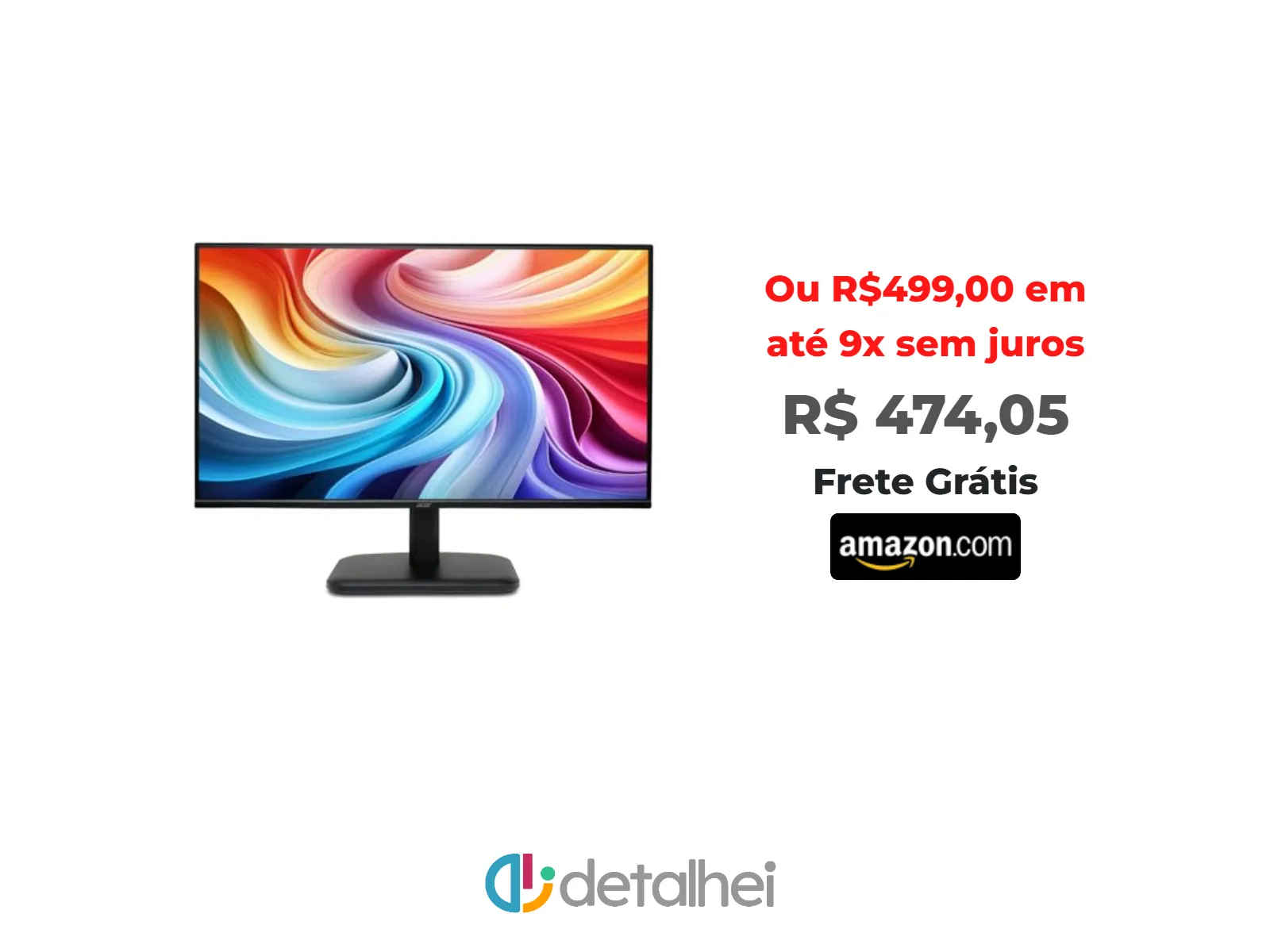 Foto do produto ❗MONITOR LED 24" ACER EK251Q GBI HDMI VGA 120HZ<br/>#Amazon: <a href="https://harpy.me/6YvKoXbG64C5" target="_blank" rel="nofollow">https://harpy.me/6YvKoXbG64C5</a>