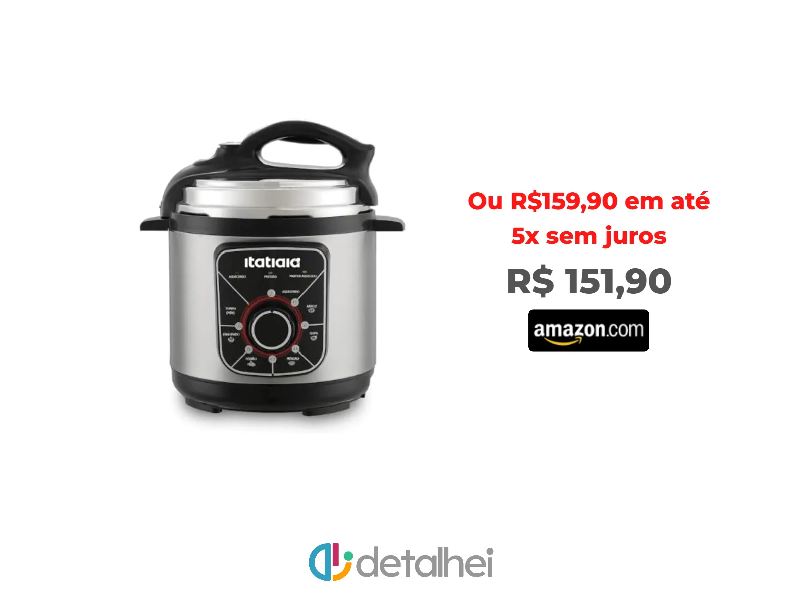 Foto do produto ❗Panela de Pressão Elétrica Itatiaia Essencial 5l 900w 127v<br/>#Amazon: <a href="https://harpy.me/CRYBgF2wYq0i" target="_blank" rel="nofollow">https://harpy.me/CRYBgF2wYq0i</a>