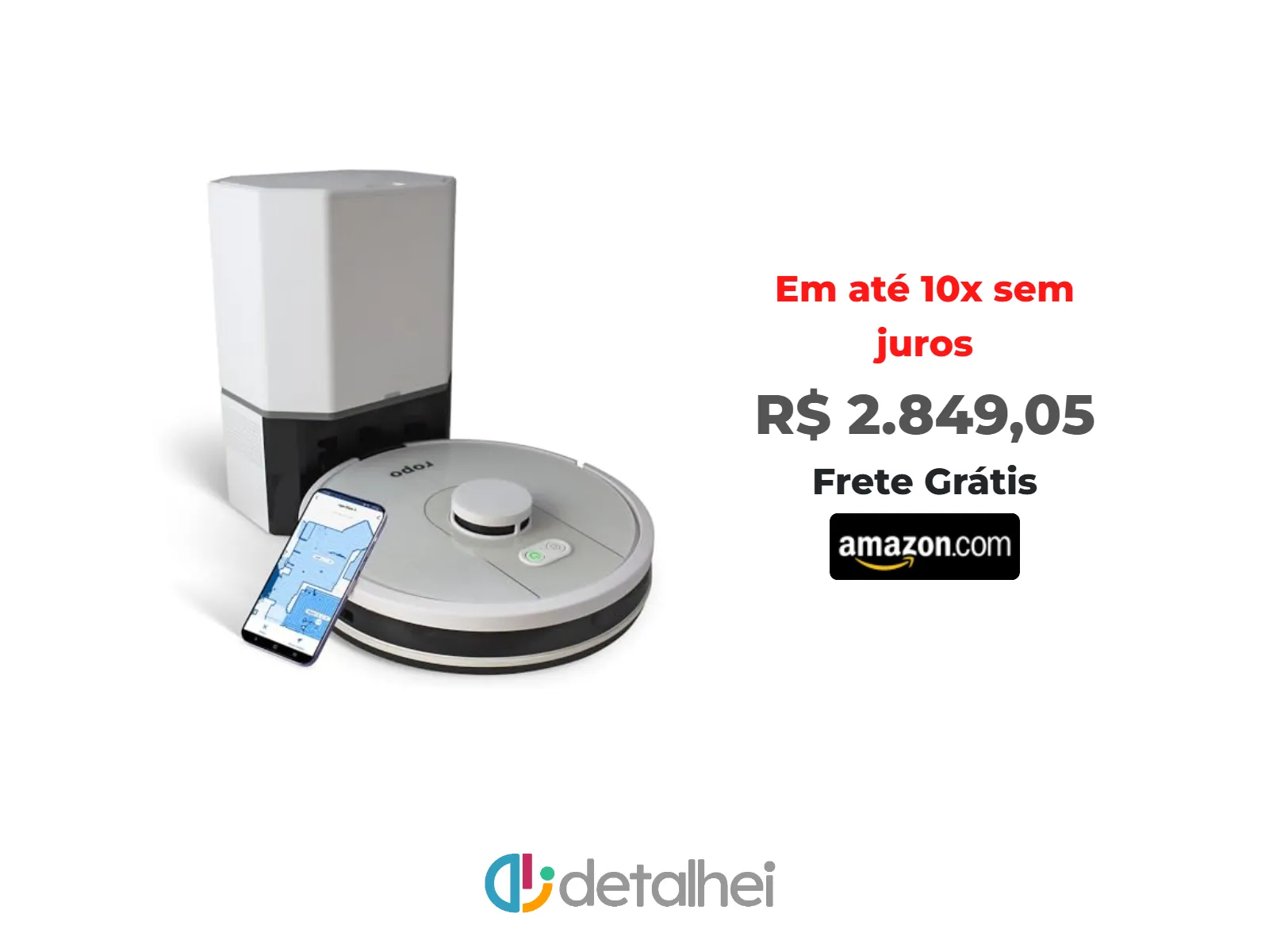 Foto do produto ❗Robô Aspirador Ropo Glass 4 Pro 110V<br/>#Amazon: <a href="https://harpy.me/GDIufKUJOMDr" target="_blank" rel="nofollow">https://harpy.me/GDIufKUJOMDr</a>