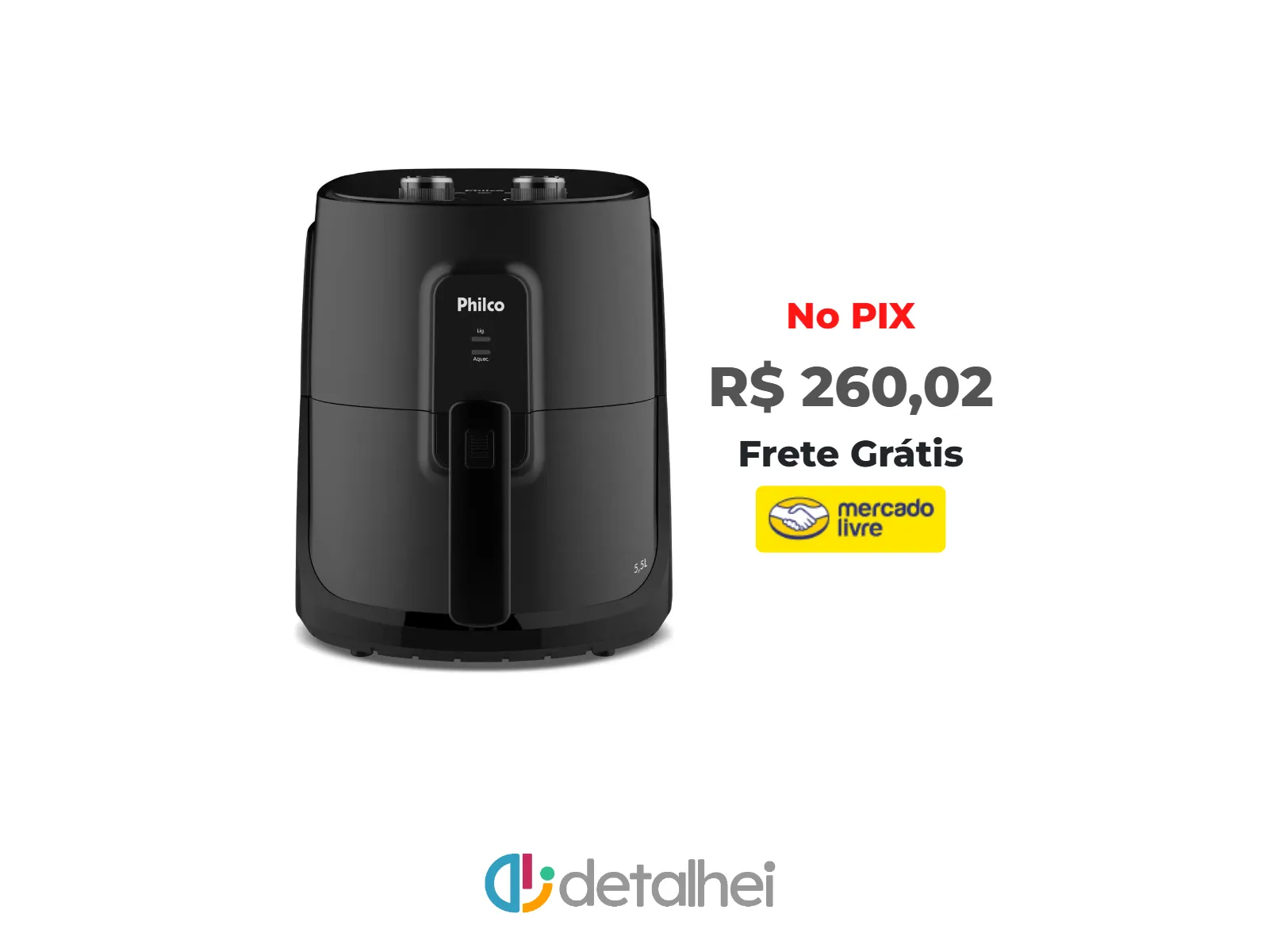 Foto do produto ❗Air Fryer Philco 5,5l Cesto Quadrado 1500w Paf55a Cor Preto<br/>#Mercado Livre: <a href="https://harpy.me/02OWE9roJq9c" target="_blank" rel="nofollow">https://harpy.me/02OWE9roJq9c</a>