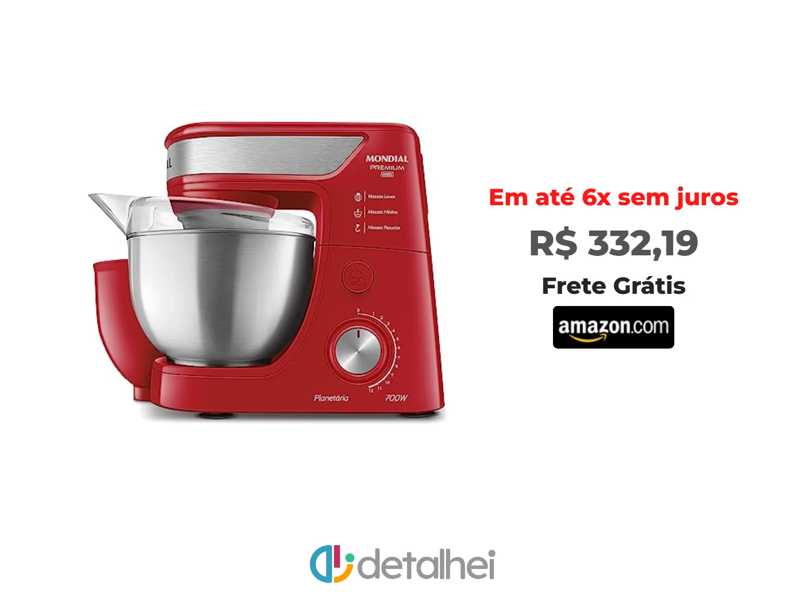 Foto do produto ❗MONDIAL Batedeira Planetária, Vermelho/Inox, 700W, 220V - BP-02P-R-TI<br/>#Amazon: <a href="https://harpy.me/YsxHElmsxJeh" target="_blank" rel="nofollow">https://harpy.me/YsxHElmsxJeh</a>