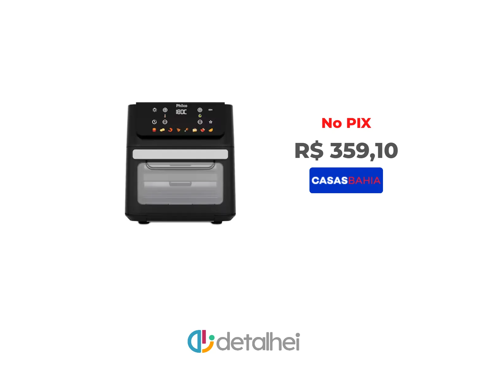 Foto do produto ❗Fritadeira Elétrica Air Fryer Philco Oven PAF11B Visor Removível Preta - 110V<br/>#Casas Bahia: <a href="https://harpy.me/zSV8t3bPY9R-" target="_blank" rel="nofollow">https://harpy.me/zSV8t3bPY9R-</a>