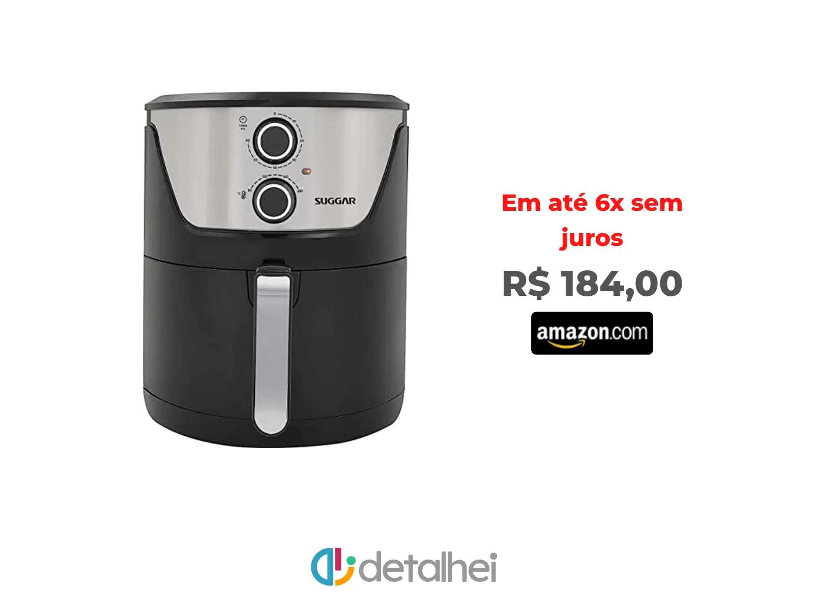 Foto do produto ❗Fritadeira Sem Óleo Lightfry Preta Em Inox 4 Litros 127V- SUGGAR - FT4001PT<br/>#Amazon: <a href="https://harpy.me/gdLNsaebd6bg" target="_blank" rel="nofollow">https://harpy.me/gdLNsaebd6bg</a>
