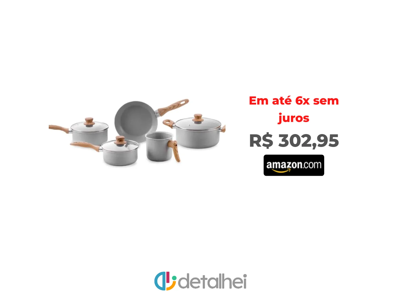 Foto do produto ❗Brinox - Jogo de Panelas 5 Peças Ceramic Life Easy - Cinza<br/>#Amazon: <a href="https://harpy.me/Y4RQwmnyXHIn" target="_blank" rel="nofollow">https://harpy.me/Y4RQwmnyXHIn</a>