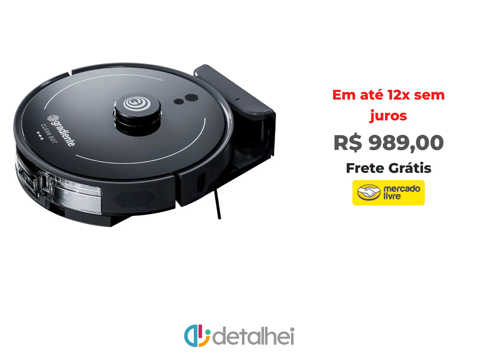 Foto do produto ❗Robô Aspirador Clean Bot Varre Aspira E Passa Pano Com Mapeamento 3 Em 1 Inteligente Pgar320<br/>#Mercado Livre: <a href="https://harpy.me/R52jRfZipACk" target="_blank" rel="nofollow">https://harpy.me/R52jRfZipACk</a>