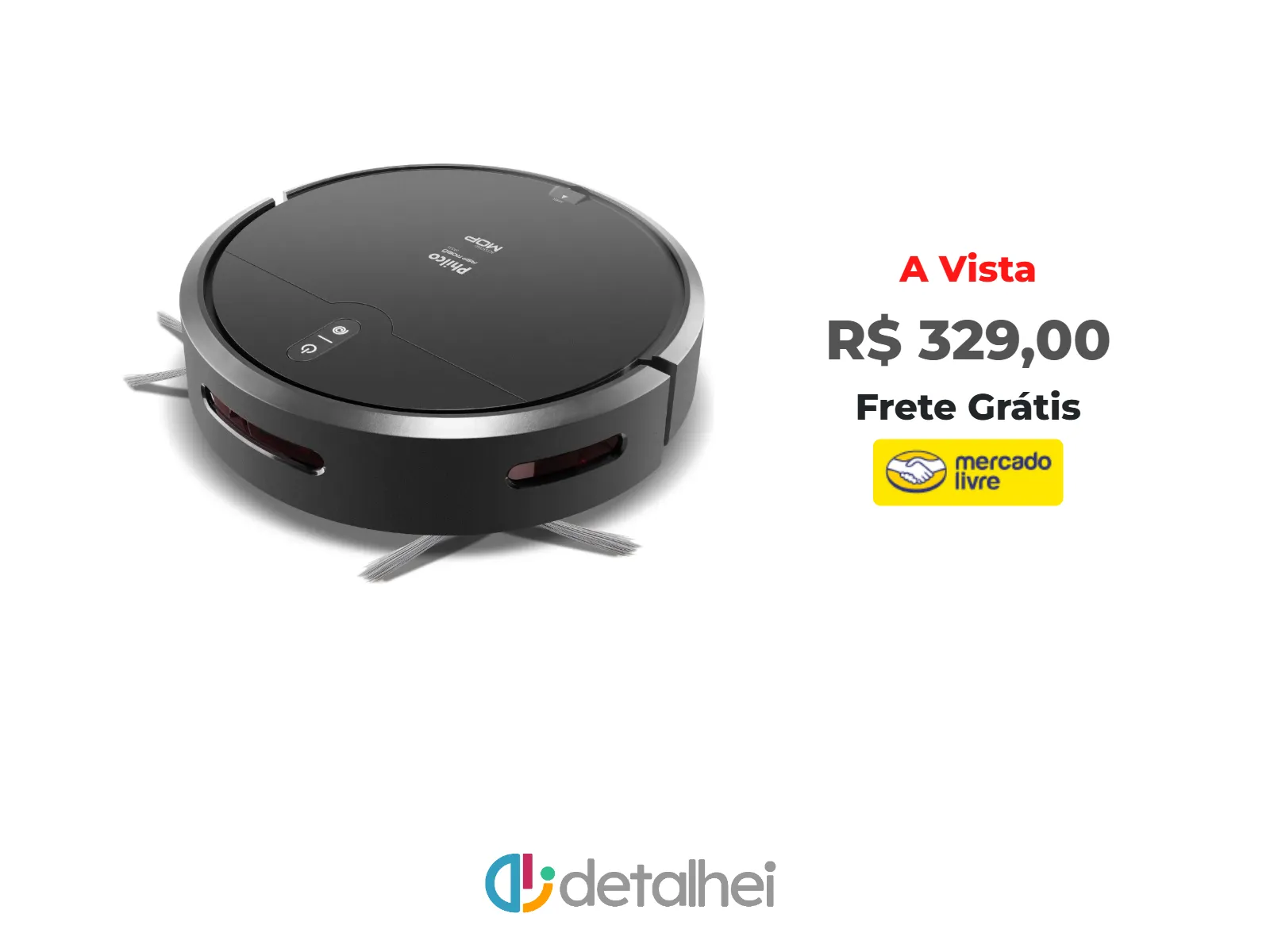 Foto do produto ❗Aspirador de pó robô philco 3 em 1 pas23 Com Mop Preto<br/>#Mercado Livre: <a href="https://harpy.me/R89modbbD91v" target="_blank" rel="nofollow">https://harpy.me/R89modbbD91v</a>
