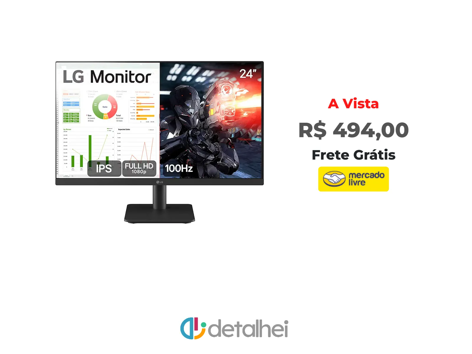 Foto do produto ❗Monitor Gamer LG 24MS500-B 24ms Ips Fullhd 100hz Ajuste de Inclinação Negro<br/>#Mercado Livre: <a href="https://harpy.me/qHnAHDGJDEf3" target="_blank" rel="nofollow">https://harpy.me/qHnAHDGJDEf3</a>
