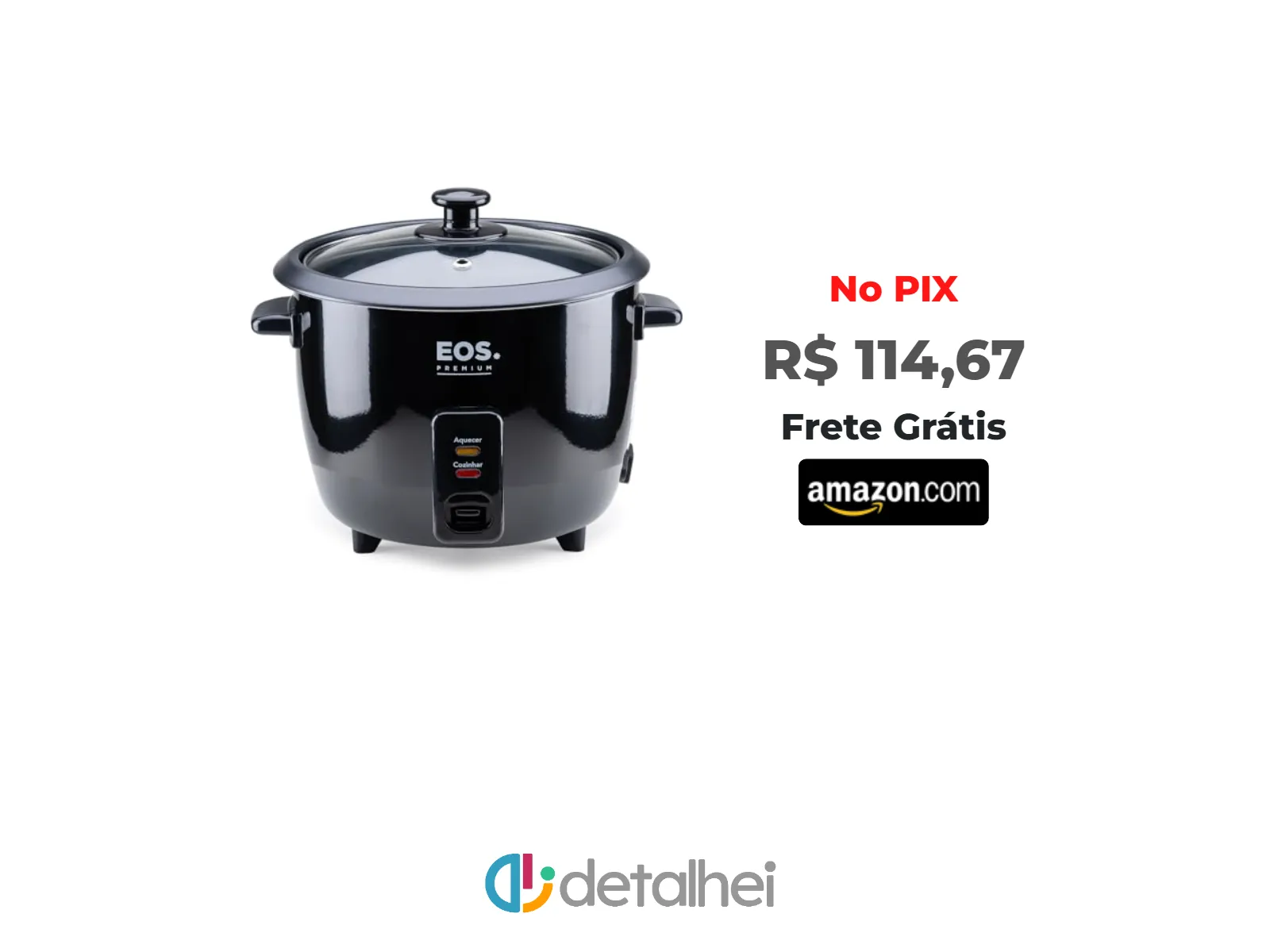 Foto do produto ❗Panela Elétrica de Arroz 8 Xícaras EOS Premium Pratic Tampa de Vidro Preto EPA08P 110V<br/>#Amazon: <a href="https://harpy.me/tJ48eyx8Ufl8" target="_blank" rel="nofollow">https://harpy.me/tJ48eyx8Ufl8</a>