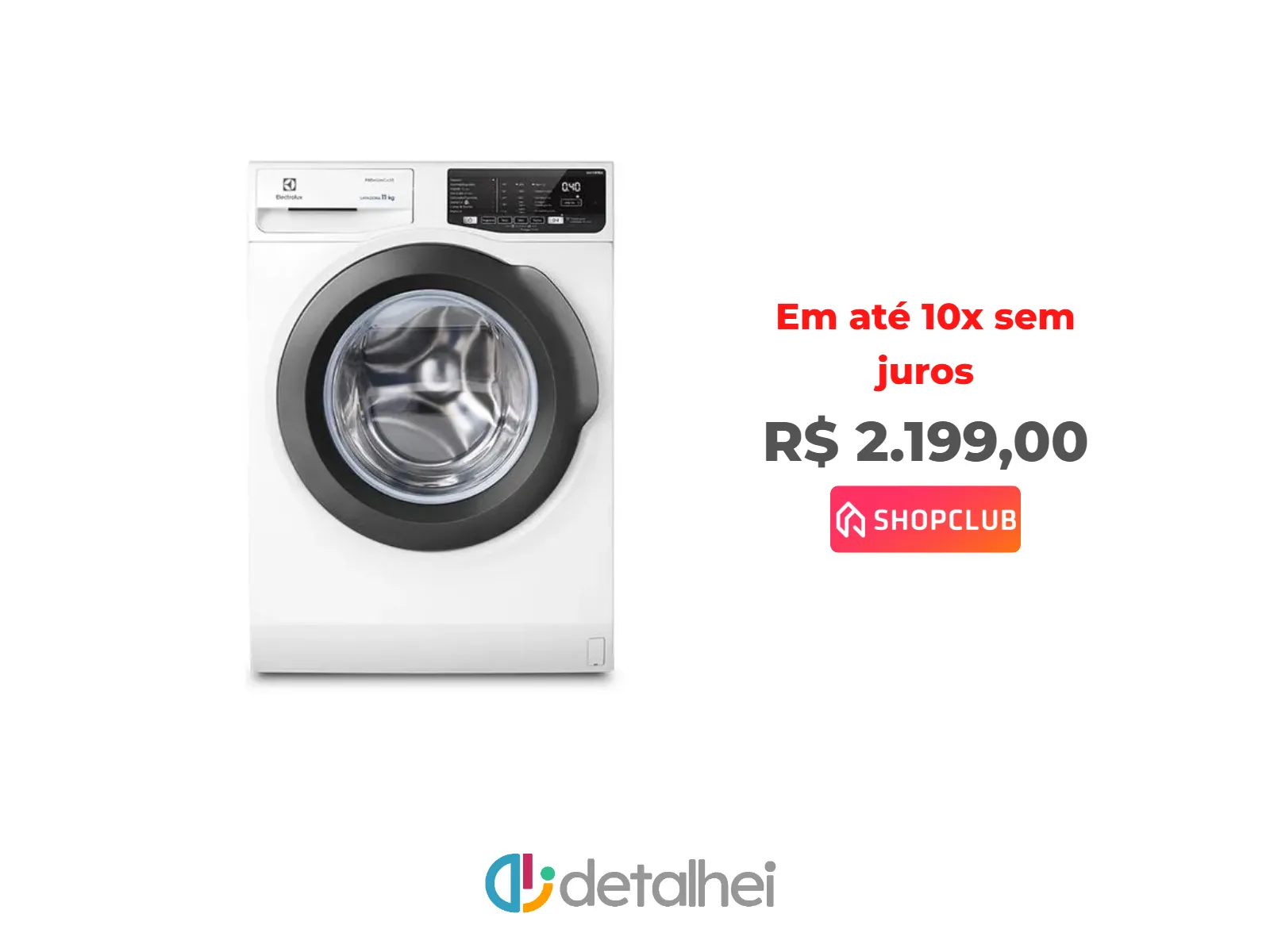 Foto do produto ❗Máquina de Lavar Frontal Electrolux 11kg Inverter Premium Care com Água Quente/Vapor (LFE11) - 127V<br/>#Shopclub: <a href="https://harpy.me/W4AtZjBhAKZF" target="_blank" rel="nofollow">https://harpy.me/W4AtZjBhAKZF</a>