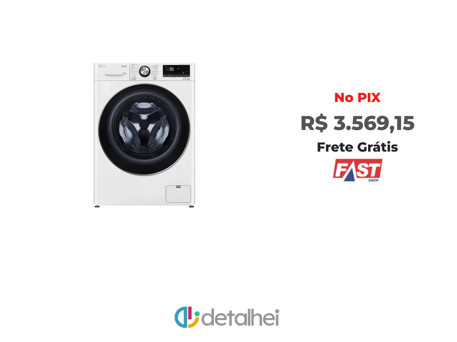 Foto do produto ❗Lava e Seca LG Smart VC2 14kg Branca com Inteligência Artificial AIDD™ (CV9014WC2) - 127v<br/>#Fast Shop: <a href="https://harpy.me/_zfLJFu4P1iM" target="_blank" rel="nofollow">https://harpy.me/_zfLJFu4P1iM</a>