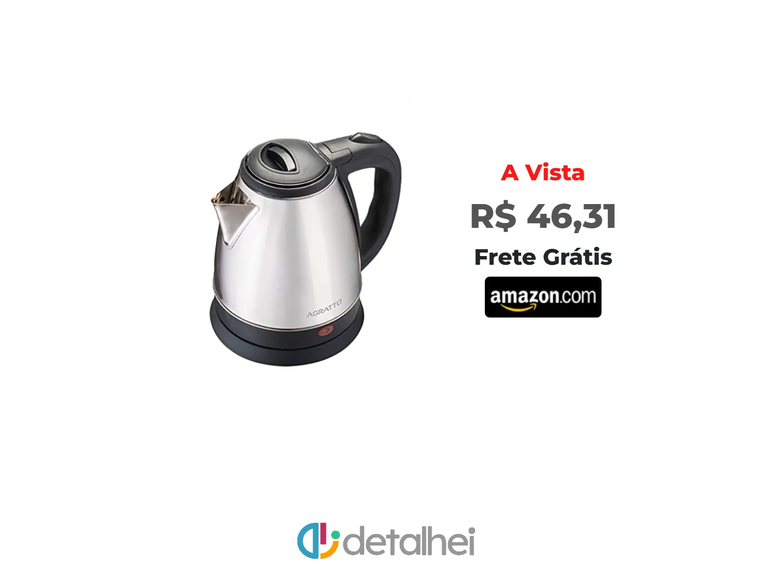 Foto do produto ❗Agratto, 783, Chaleira Elétrica, 127v, Preto/Inox<br/>#Amazon: <a href="https://harpy.me/ZVO-tgDJXVBV" target="_blank" rel="nofollow">https://harpy.me/ZVO-tgDJXVBV</a>
