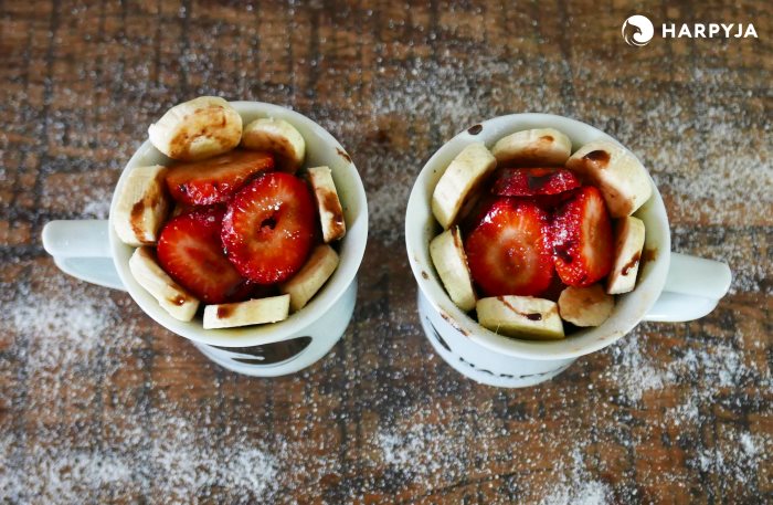Bolo com fruta