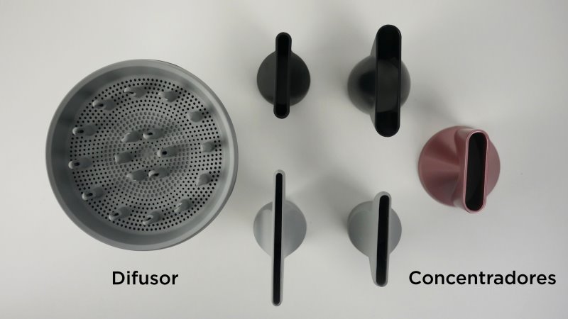 Difusor e concentradores de secadores