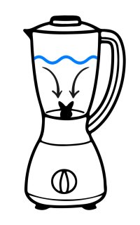 Ilustração de liquidificador