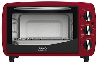 Forno Elétrico Arno Airfry 5 em 1 20L na cor vermelha