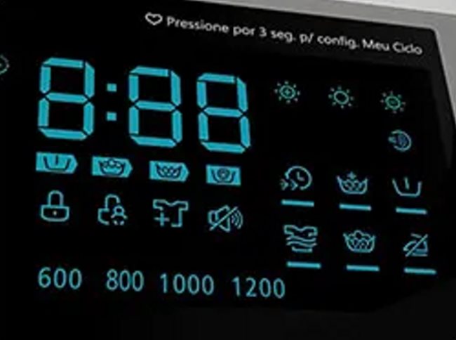 Painel da Lava e Seca Philco Inverter 12KG PLS12B