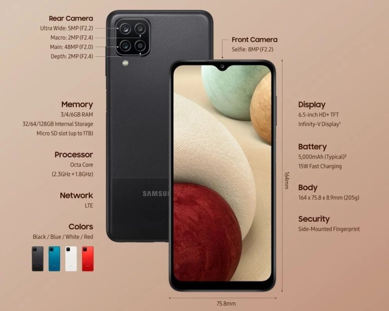 Imagem sobre galaxy a 12 specs_txt