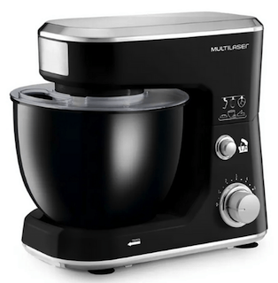 Batedeira Planetária Multilaser 500W 4L na cor preta 