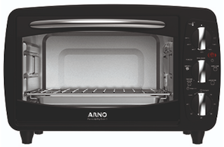 Forno Elétrico Arno Airfry 5 em 1 20L na cor preta