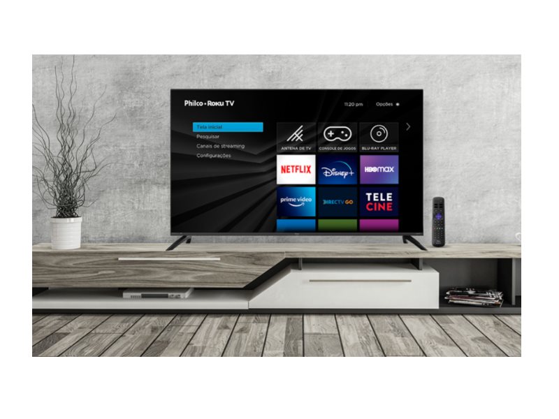 Smart TV Philco Fast Smart TV PTV50RCG70BL Roku TV 4K 