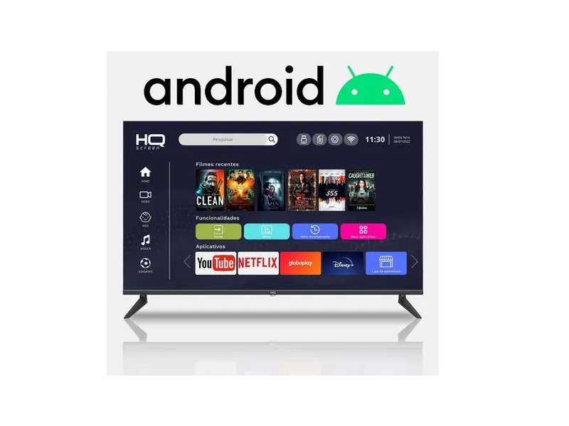 Smart TV LED 50'' 4K HQ Screen Conversor Digital Externo