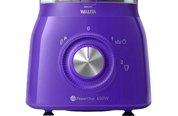 Base roxa do Multiprocessador Philips Walita 5 em 1