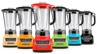Cores do Liquidificador Diamond KitchenAid