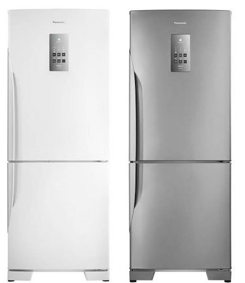 Cores do Refrigerador Panasonic Frost Free 425 Litros BB53