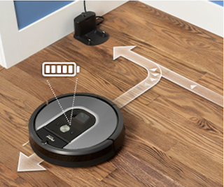 Carregamento do Aspirador robô Roomba 960 iRobot