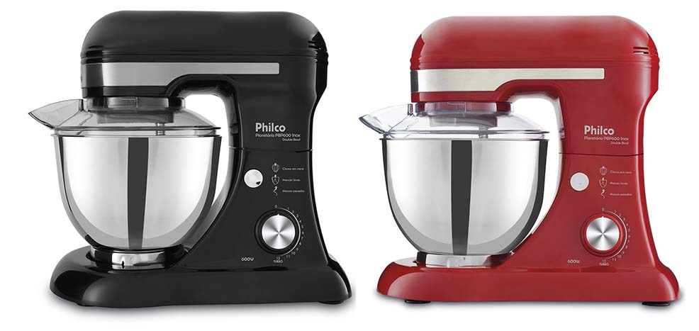 Cores da Batedeira Planetária Philco Double Bowl 600W
