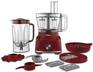 Multiprocessador Philco PMP1600 na cor vemelha 