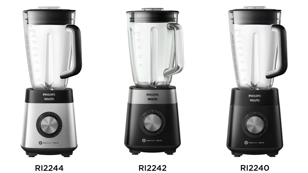 Comparação de modelos de liquidificadores