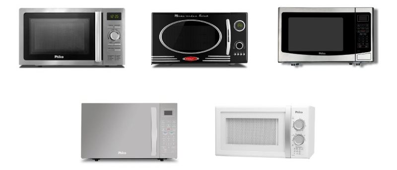 Comparação de modelos com o Micro-ondas Philco Flat PMO28TF