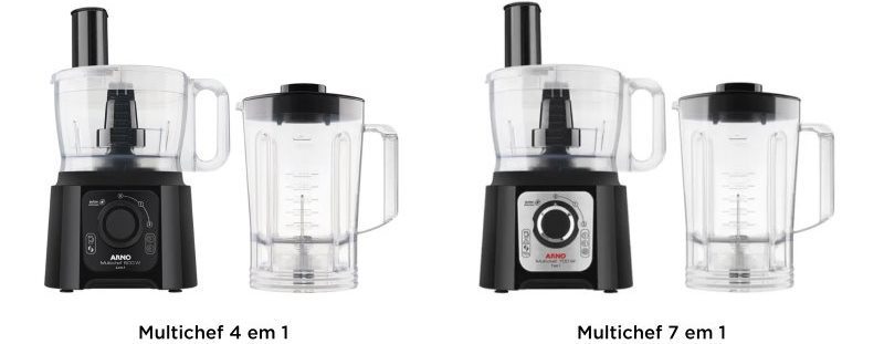 Comparação do ultiprocessador Arno Multichef 4 em 1