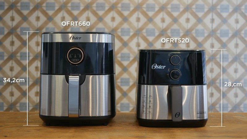 Dimensões Air Fryer Oster OFRT520