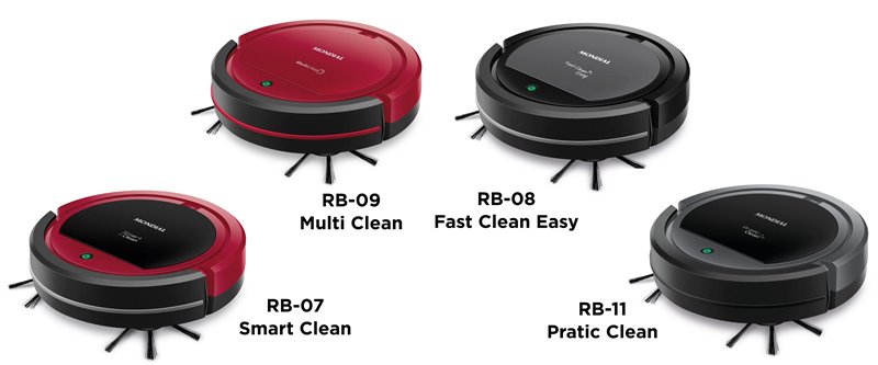 Comparação de modelos com o Aspirador robô Mondial Fast Clean Easy