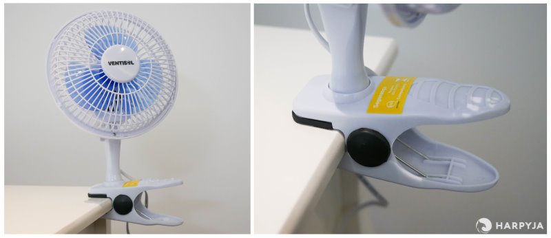 ventilador com grampo