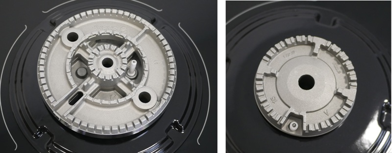 Continental de 5 bocas e mesa de vidro FC5V - Imagem sobre queimadores small