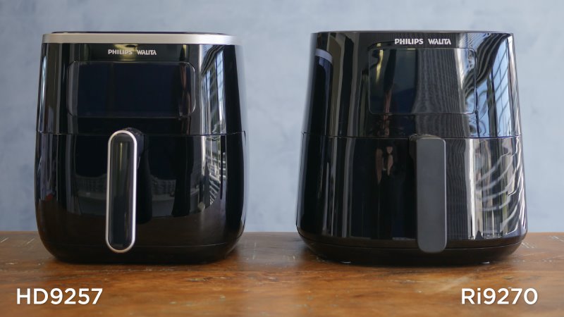 air fryers philips walita lado a lado