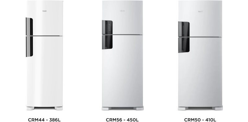 Comparação do Refrigerador Consul CRM44 com outros modelos 