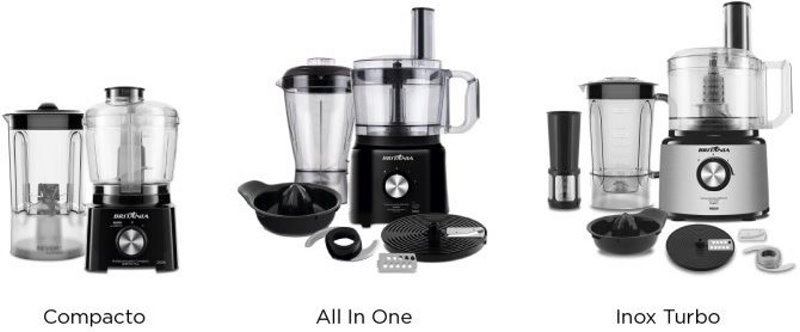 Comparação de modelos do Multiprocessador Britânia BMP2700 Inox Turbo