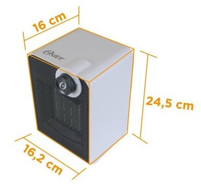 Medidas do Aquecedor Cerâmico Oster OAQC600