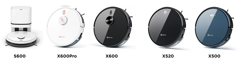 Comparação de modelos com o Aspirador robô Neatsvor X520