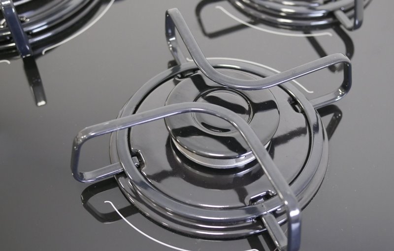 Continental de 5 bocas e mesa de vidro FC5V - Imagem sobre trempe