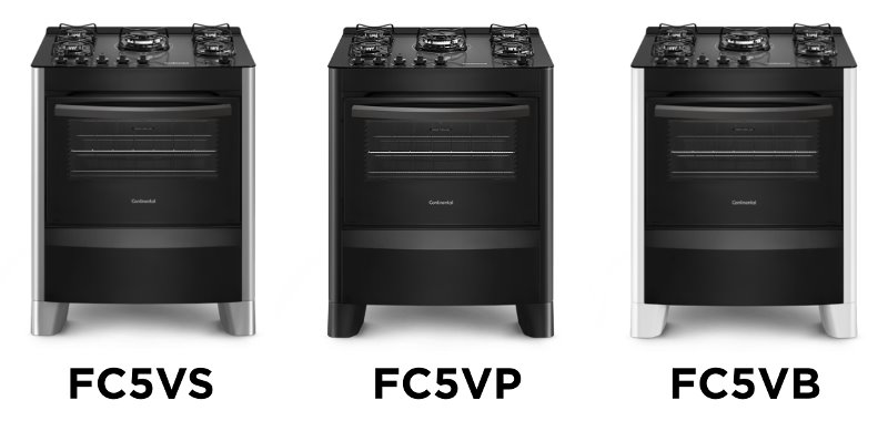 foto modelos de fogões continental 5 bocas