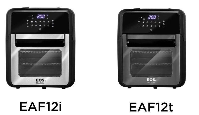 Cores do Air Fryer Oven EOS 3 em 1 EAF12
